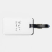 パリへの旅行 ラゲッジタグ (裏面横)