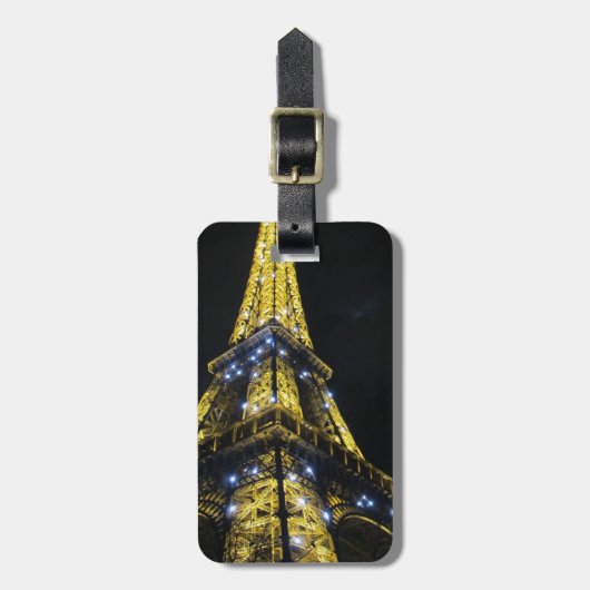 パリへの旅行 ラゲッジタグ (正面縦)