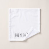 「パリへ連れて行ってくれ」 バスタオルセット (ウォッシュタオル)