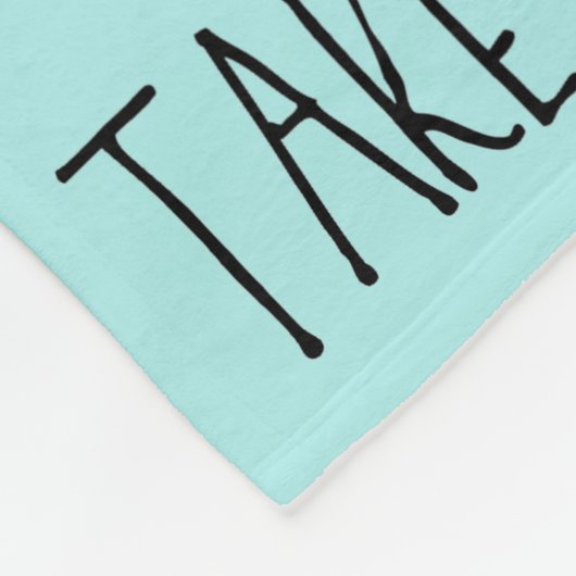 「パリへ連れて行ってくれ」 フリースブランケット (角)