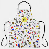 パリをテーマにしたエプロン エプロン (正面)