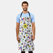 パリをテーマにしたエプロン エプロン (着用した状態)