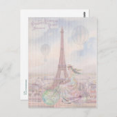 パリを自転車で巡る ポストカード (正面/裏面)