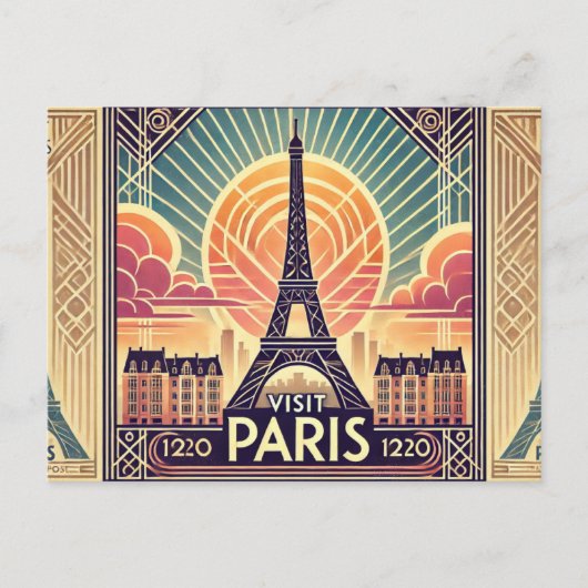 パリを訪れる ポストカード (正面)