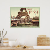 パリを訪れる～ヴィンテージ旅行ポスター ポスター (キッチン)