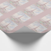 パリを通って自転車に乗ること ラッピングペーパー (角)