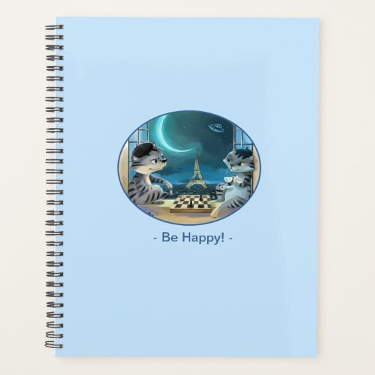 パリアットナイトウィークリープランナー- Happy (Various) プランナー手帳 (正面)