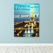 パリアンダーアザターコイズブルートワイライトスカイ キャンバスプリント (インサイチュ (ウッドフロア))