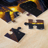 パリアンダーアザターコイズブルートワイライトスカイ ジグソーパズル (側面)