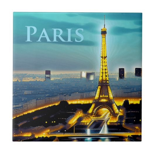 パリアンダーアザターコイズブルートワイライトスカイ タイル (正面)