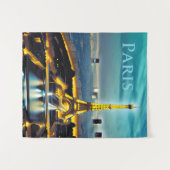 パリアンダーアザターコイズブルートワイライトスカイ タペストリー (正面(横))