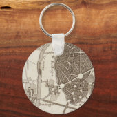 パリアンティークの地図 キーホルダー (正面)