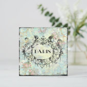 パリアンティークスタイル華美招待状 招待状 (スタンド正面)