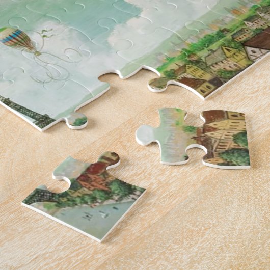 パリアートのイラストレーションを飛び越え絵画ること ジグソーパズル (側面)