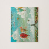 パリアートのイラストレーションを飛び越え絵画ること ジグソーパズル (縦)