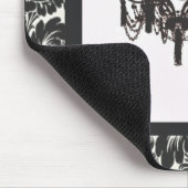 パリアートデコダマスクヴィンテージブラックシャンデリア マウスパッド (コーナー)