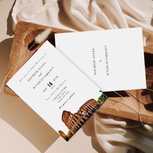 パリアート結婚式招待状 招待状