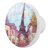 パリインスパイアエッフェルポインティリズム風景ノブ セラミックノブ (右)