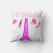 パリインスパイアススウィート16番目の誕生日デザイン クッション (裏面)