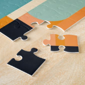 パリインスパイアミッドセンチュリーモダンアート:抽象芸術 ジグソーパズル (側面)