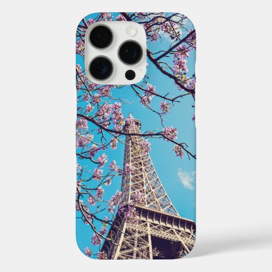 パリインスプリングタイムエッフェルタワー開花 Case-Mate iPhoneケース (裏面)