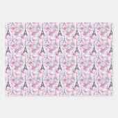 パリインスプリングタイムフローラプレゼント ラッピングペーパーシート (正面2)