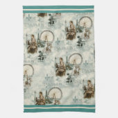 パリインブルータオル キッチンタオル (縦)