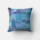 パリイン春モダンシティスケープ絵画ズ クッション (裏面)