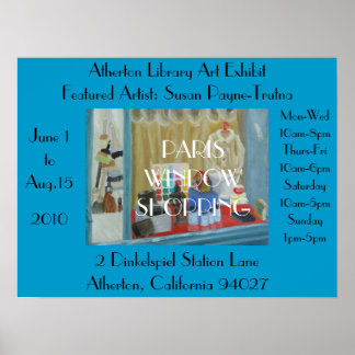 パリウィンドウショッピング ポスター