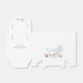 パリウェディングパーティーゲスト フェイバーボックス (折り畳みなし)