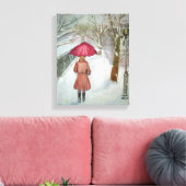 パリウォークインザスノー キャンバスプリント (インサイチュ (リビング))