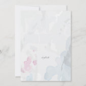 パリウォーターカラー招待状 招待状 (裏面)