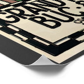 パリエアショー1920、ヴィンテージスタイル ポスター (角)