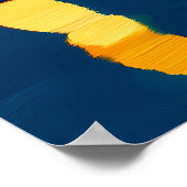 パリエッフェルタワーとブリッジin抽象芸術フォヴィスト ポスター (角)