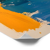 パリエッフェルタワーと橋インフォヴィスト芸術的 ポスター (角)