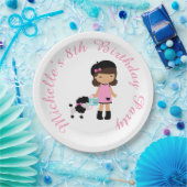 パリエッフェルタワーアフリカンアメリカン ペーパープレート (パーティー)