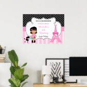 パリエッフェルタワーアフリカンアメリカン ポスター (ホームオフィス)