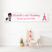 パリエッフェルタワーアフリカンアメリカン 横断幕 (インサイチュ)