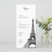 パリエッフェルタワーイベント用メニュー メニュー (スタンド正面)