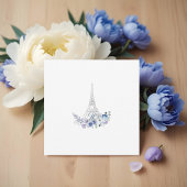 パリエッフェルタワーウォーターカラーフローラホワイト結婚ズ