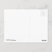 パリエッフェルタワーエレガントスタイリッシュシルエット ポストカード (裏面)