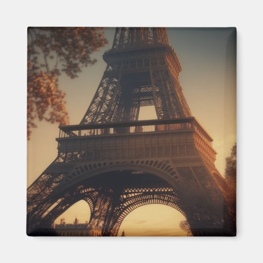 パリエッフェルタワークローズアップマグネット マグネット (正面)