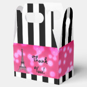 パリエッフェルタワーシックなスパークルパーティーフェイスボックス フェイバーボックス (オープン)