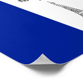 パリエッフェルタワーシャンデリアフランスのフラッグポスター ポスター (角)