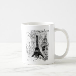 パリエッフェルタワーシーフランスのンコラージュ コーヒーマグカップ