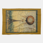 パリエッフェルタワースチームパンクホットエアバルーン キッチンタオル (横)