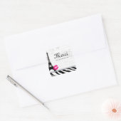 パリエッフェルタワーステッカー スクエアシール (封筒)