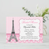 パリエッフェルタワーテーマパーティーピンク 招待状 (スタンド正面)