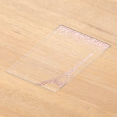 パリエッフェルタワーバラ金ゴールド結婚グリッター アクリル招待状 (レイダウン)