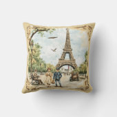 パリエッフェルタワーパリジャン クッション (裏面)